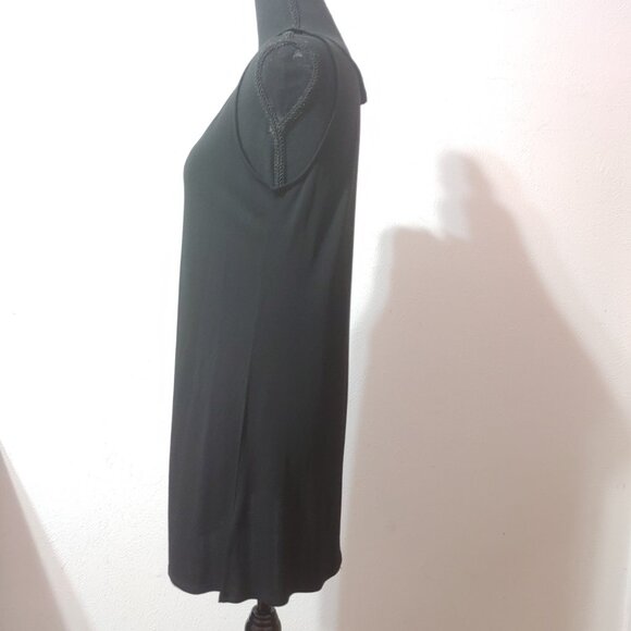 EILEEN FISHER STRETCH SILK JERSEY SHELL TUNIC TANK - Picture 2 of 5